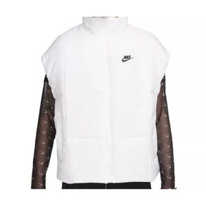 Nike Sportswear Women's XL Classic Puffer Therma-FIT Loose Vest White FB7679-100